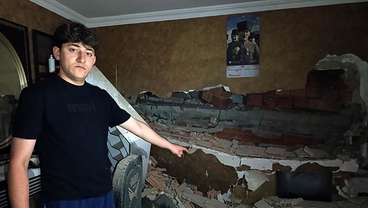 Afyonkarahisar’da yıkım kabusa döndü! Tonlarca moloz iş hanının üzerine çöktü